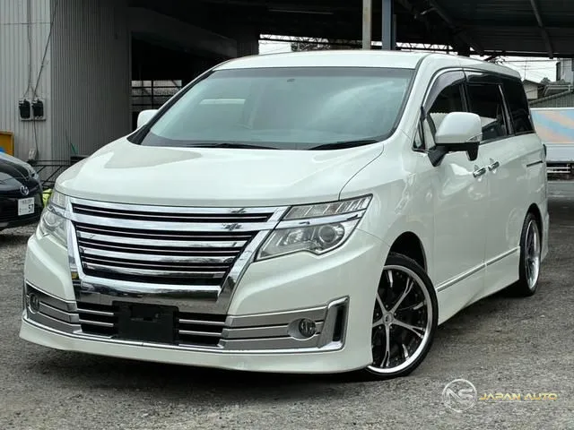 2014 Nissan Elgrand Rider Black Leather Seat